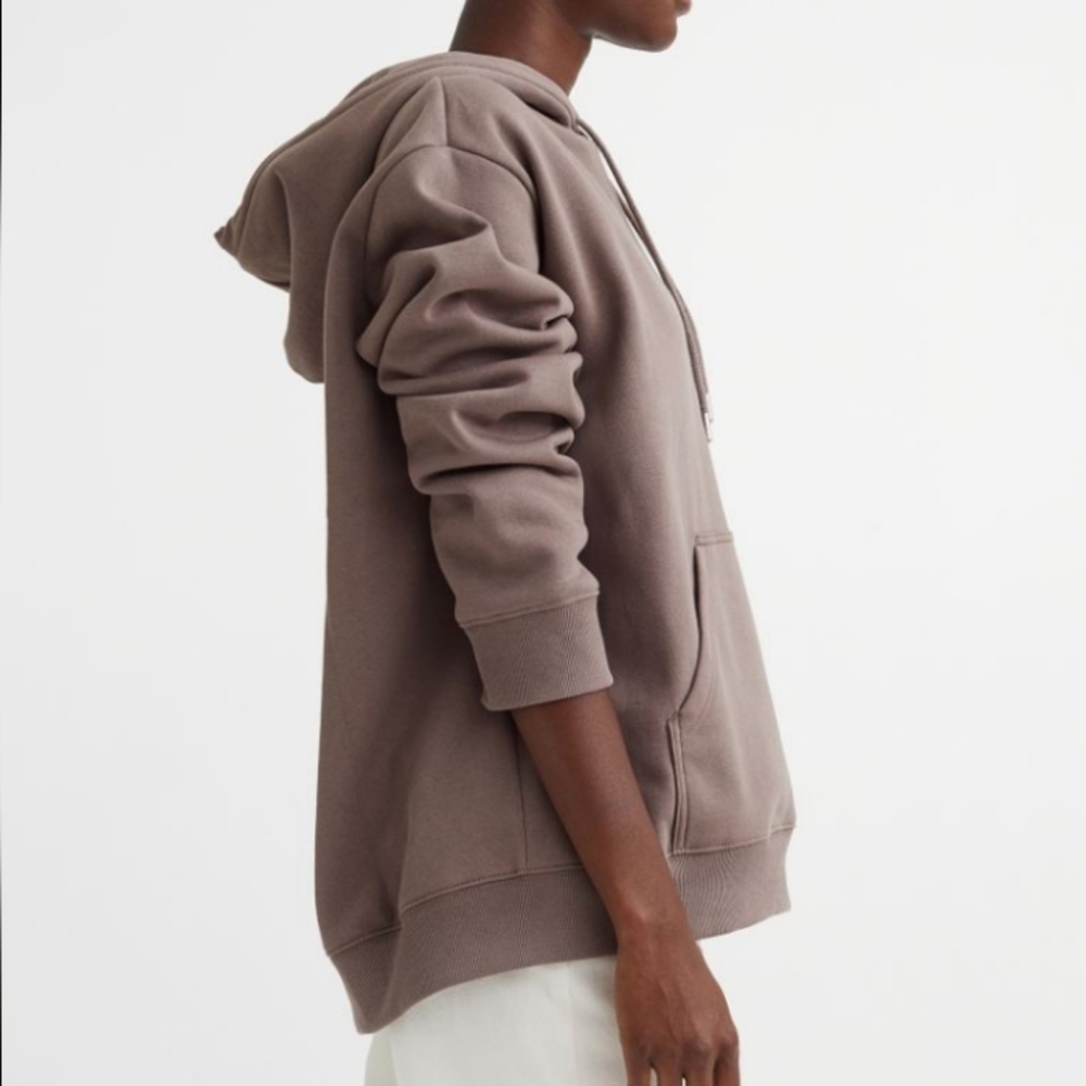 ๐๏ธNWT H&M Hoodie in 'Dark Taupe', Size XL - Picture 3 of 16